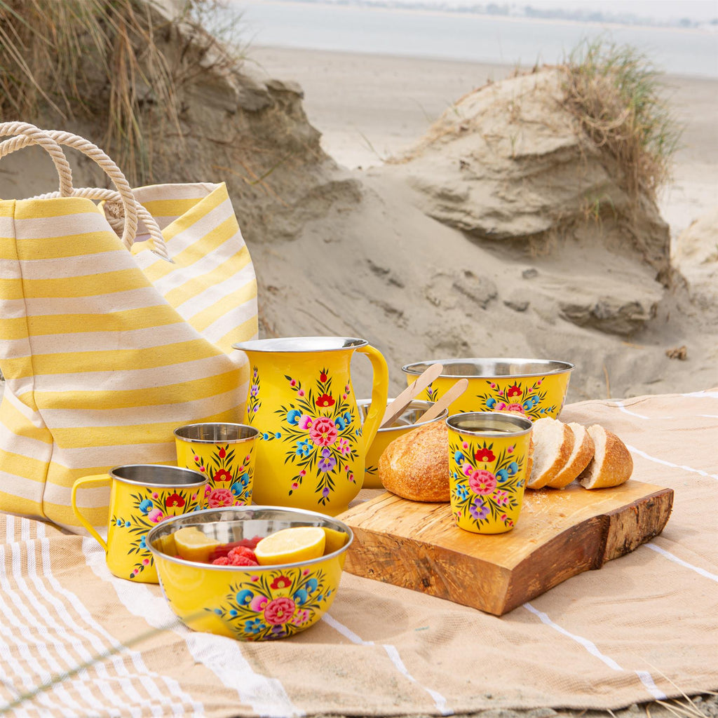 Pansy Hand-Painted Picnic Pasta Bowl - 18.5cm